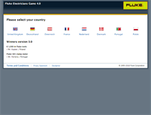Tablet Screenshot of eupromo.fluke.com